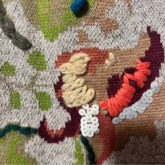 Knitted & Knotted Swing Petal Sweater Dress, Large - Picture 7 of 8